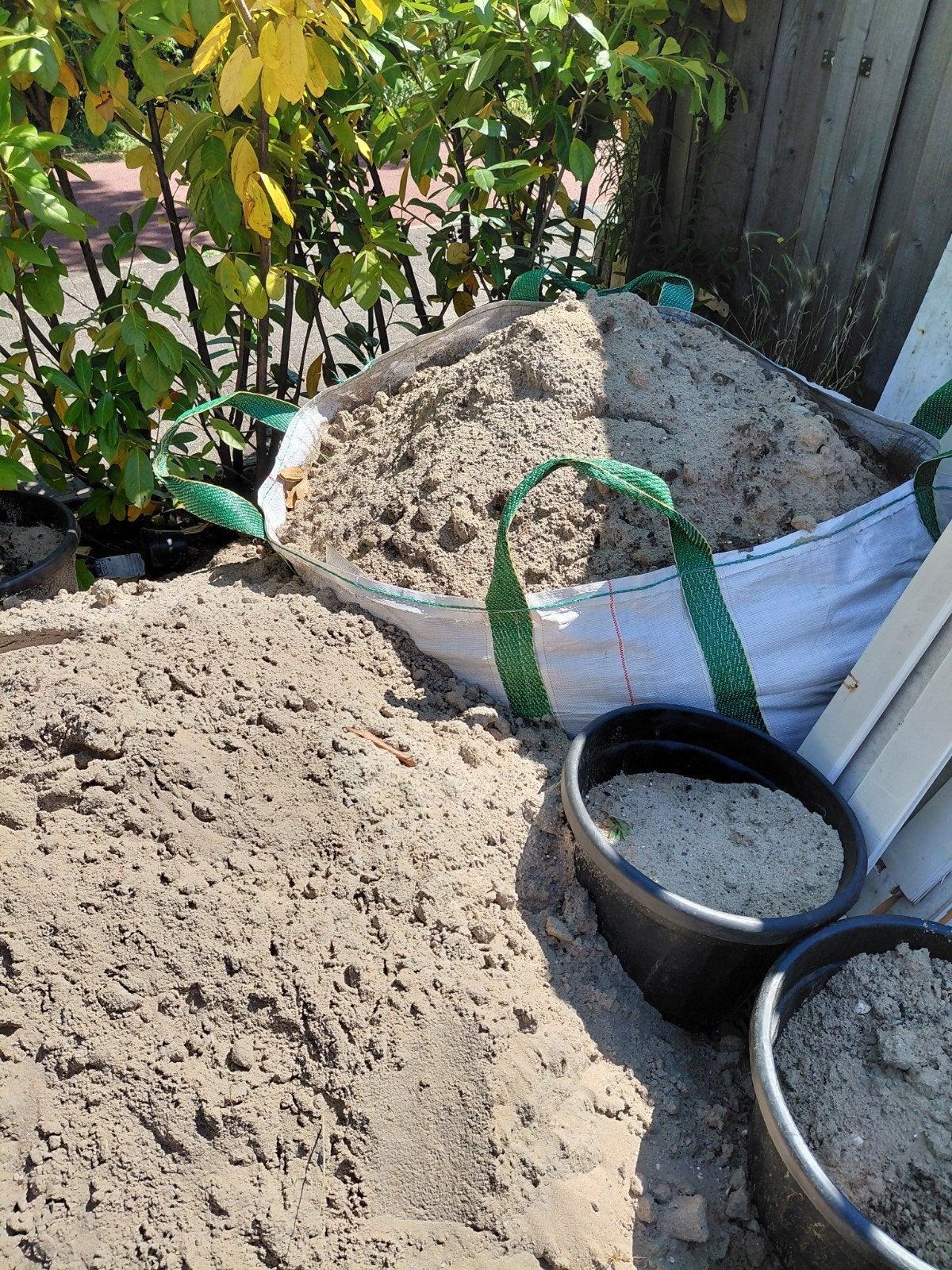 Twee bigbags geel zand, Tuin en Terras, Ophalen, Ophoogzand
