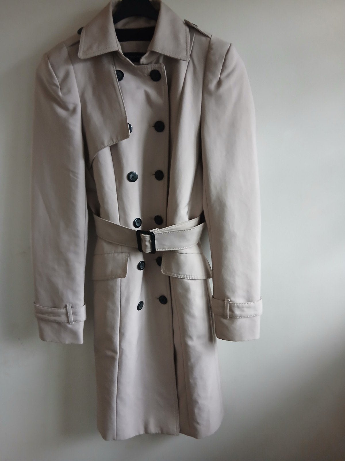 Zara Woman Trenchcoat Beige Maat S, Beige, Ophalen of Verzenden, Zo goed als nieuw, Maat 36 (S)