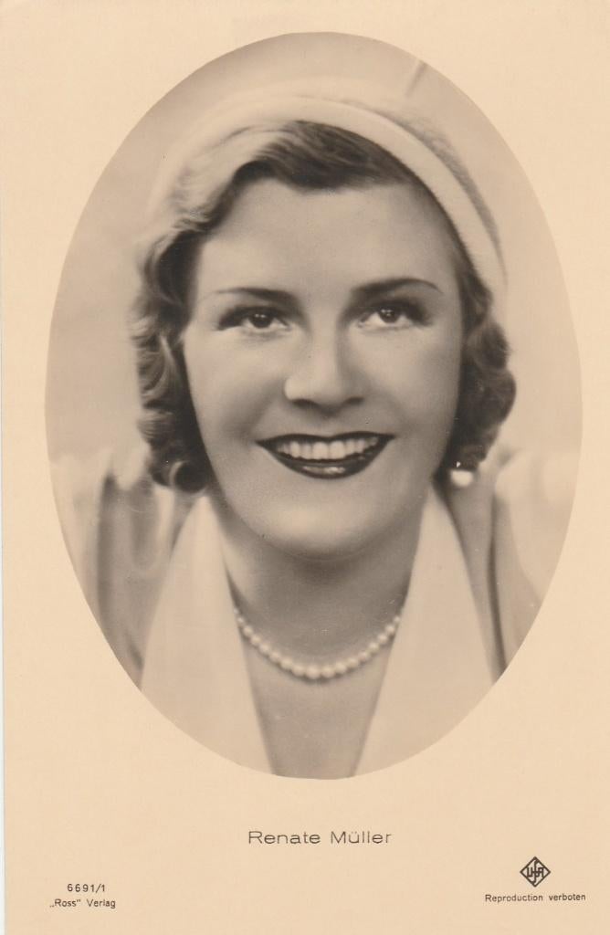 Ansichtkaart, Artiest,  Renate Müller  (2092), Verzenden, 1920 tot 1940, Sterren en Beroemdheden