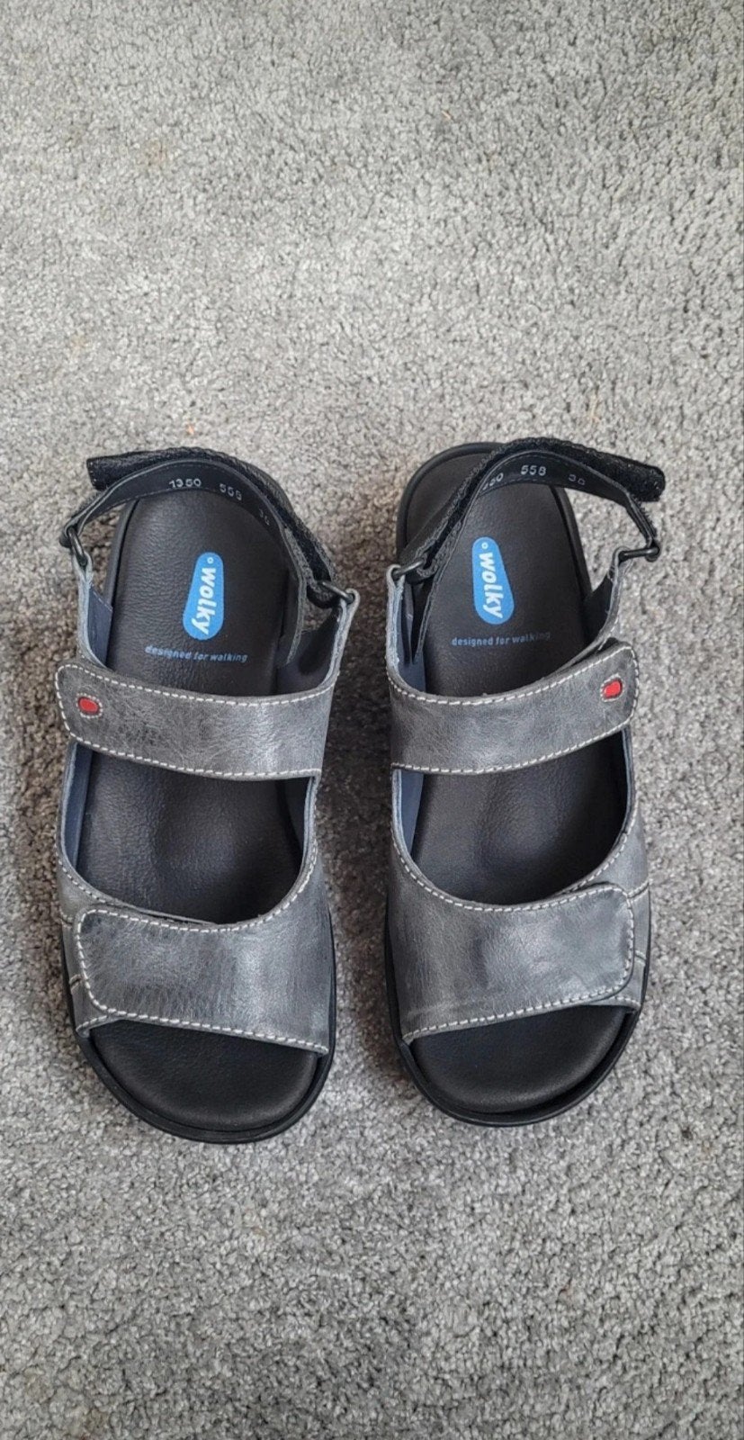 Wolky sandalen maat 38 zgan, Kleding | Dames, Schoenen, Wolky, Zo goed als nieuw, Grijs, Sandalen of Muiltjes