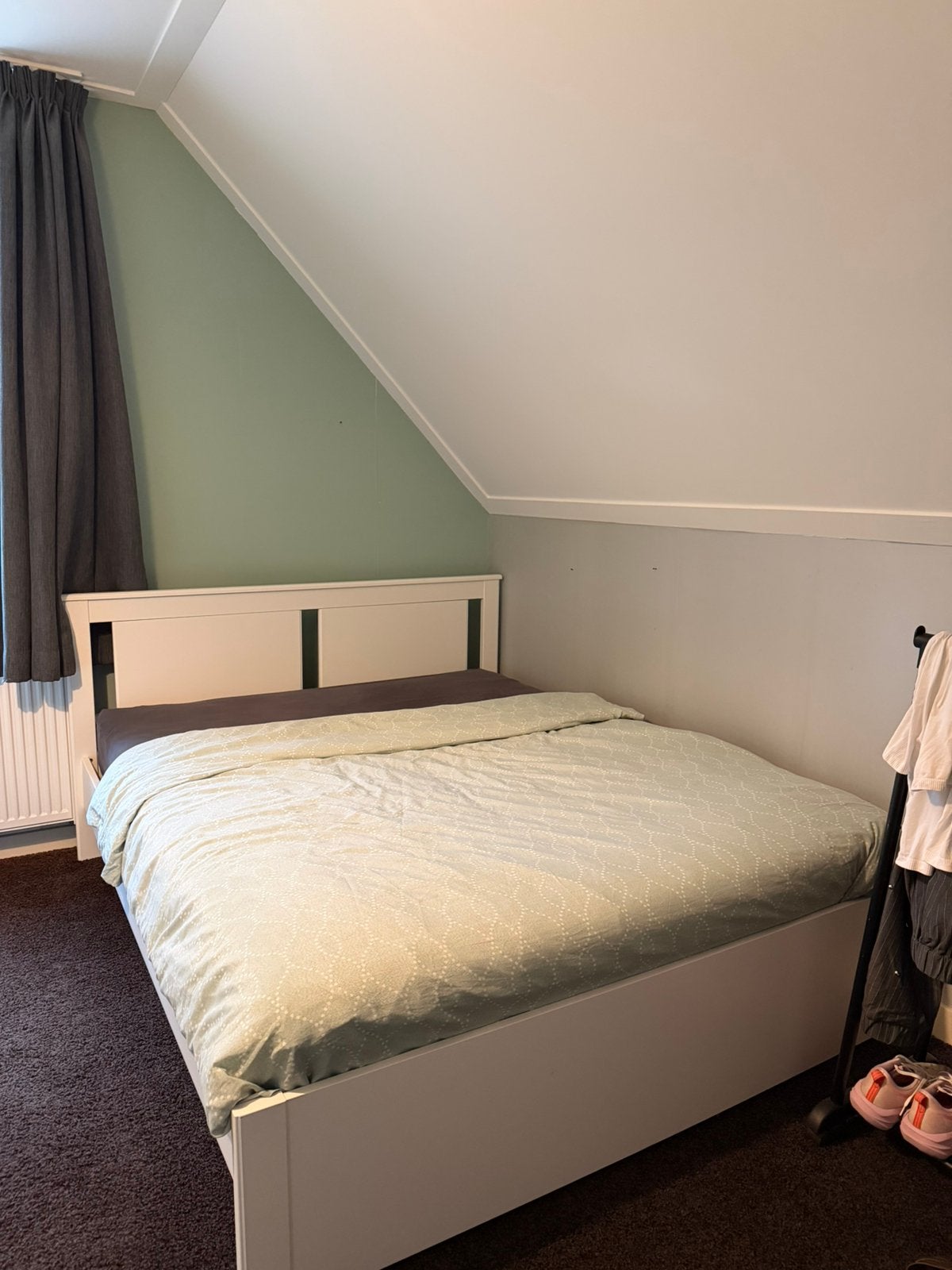 Songesand bedframe IKEA, Ophalen, Wit, Tweepersoons, Zo goed als nieuw
