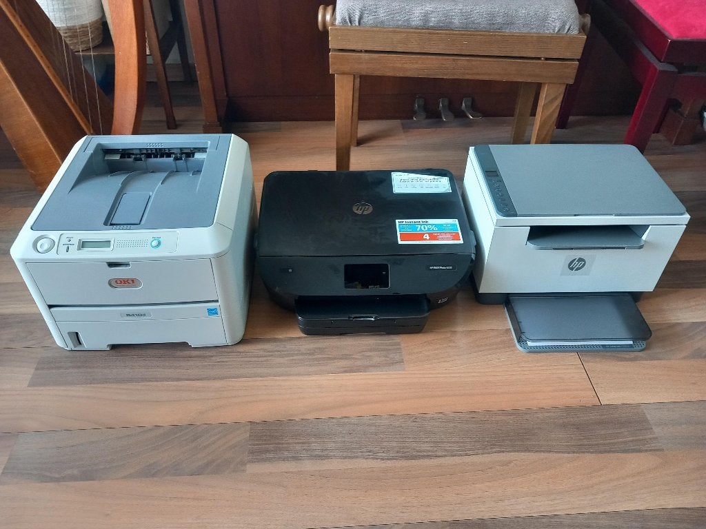 OKI (laser), HP MFP M234d (laser), HP ENVY Photo 6230, Ophalen, Kleur printen, HP, OKI, All-in-one