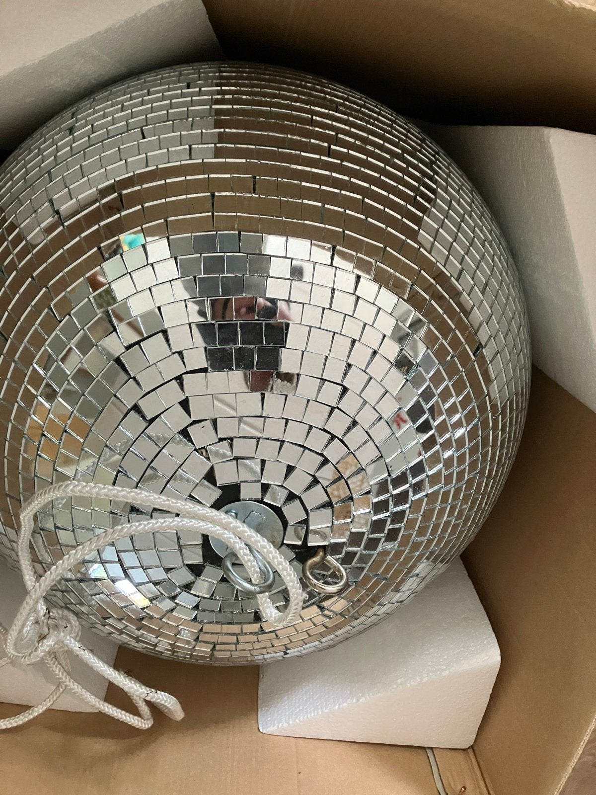 Grote 16 inch (40cm) spiegelbol / discobal - Zo goed als nie, Ophalen, Zo goed als nieuw, Discobol