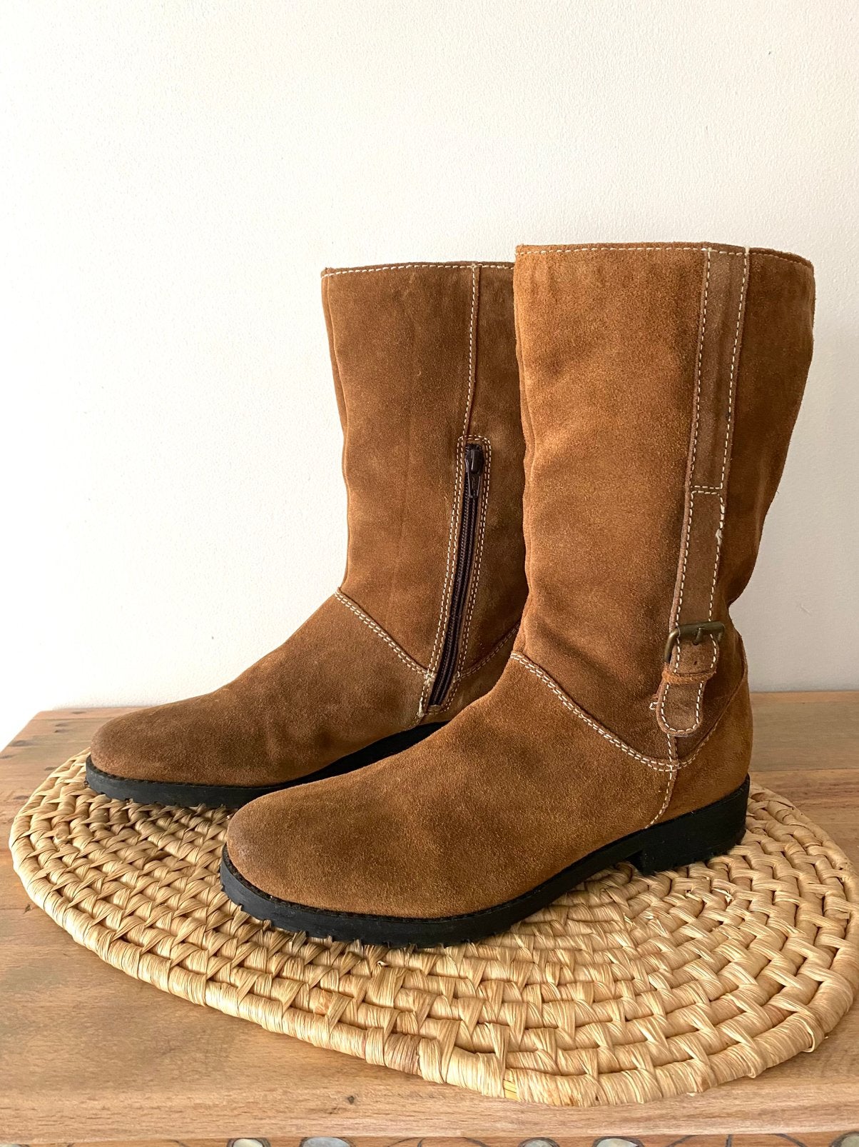 hush puppies suede laarsjes 40., Ophalen of Verzenden, Zo goed als nieuw, Bruin