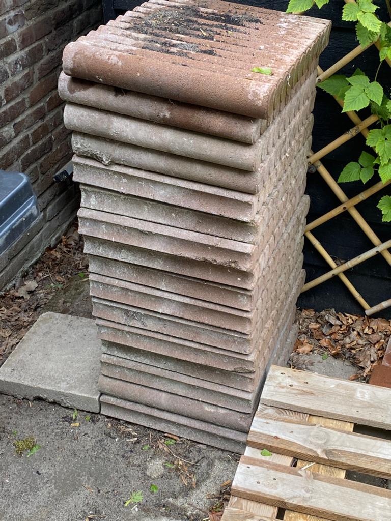Betonnen palissade rondoband, Tuin en Terras, Ophalen, Gebruikt, Beton, Overige typen