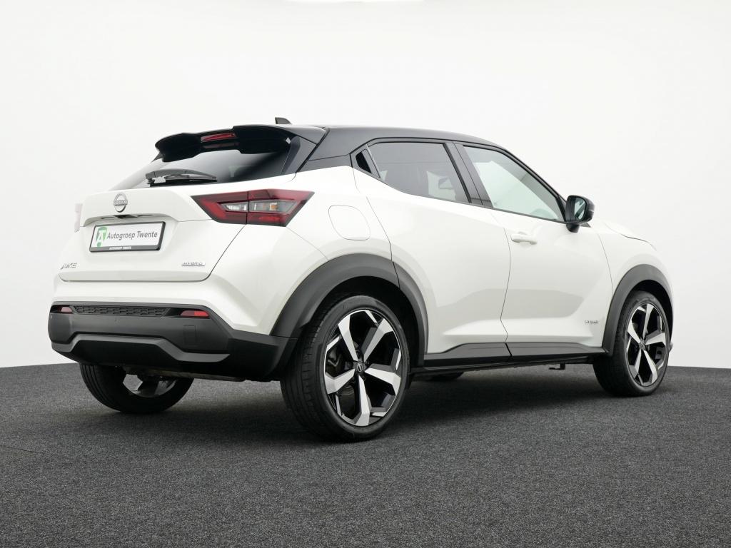 Nissan Juke 1.6 Hybride Tekna | Leer | 19 inch | Winterpack, Automaat, 1325 kg, Gebruikt, Zwart