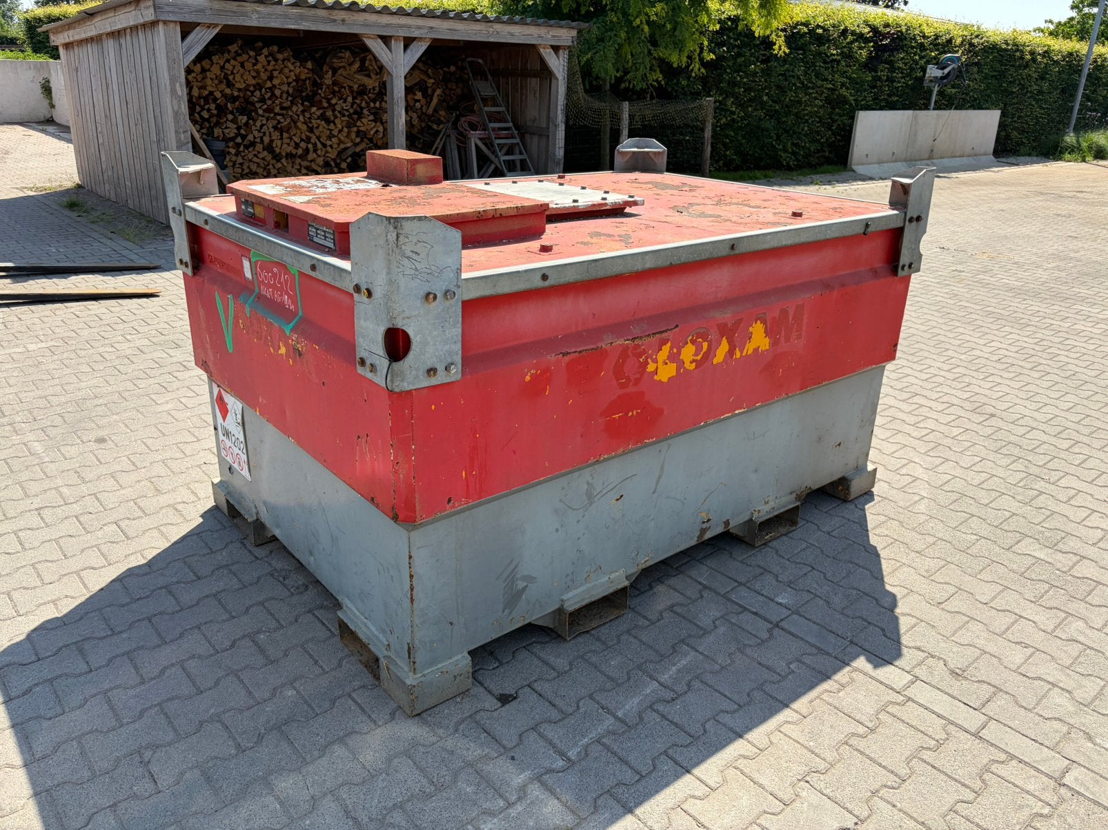Dieseltank 3.000 liter, Ophalen