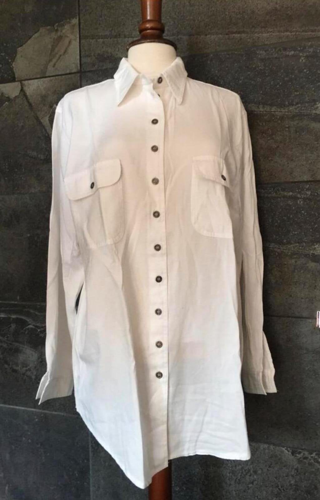 City Life viscose tuniek blouse Maat M, Ophalen of Verzenden, Gedragen, Maat 38/40 (M), Wit