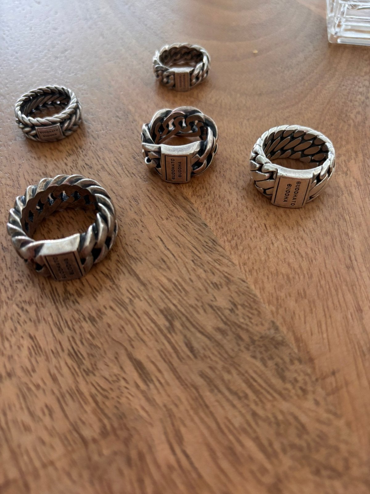 Buddha to Buddha ringen, Sieraden, Tassen en Uiterlijk, Ringen, 18 tot 19, Gebruikt, Ophalen of Verzenden, Dame of Heer