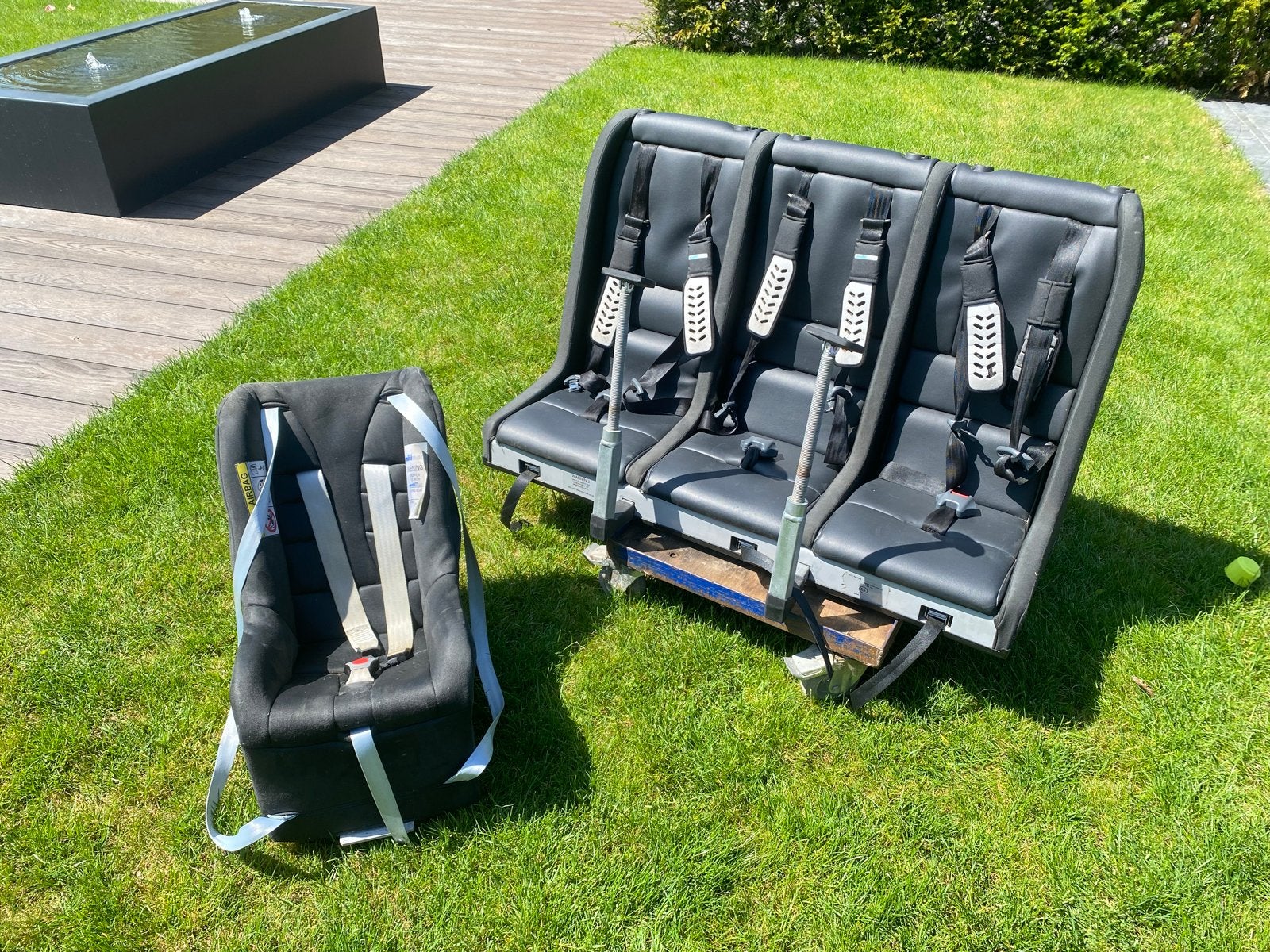 Multimac 3-zits kinderstoel met Minimac, Kinderen en Baby's, Overige merken, Ophalen of Verzenden, 0 t/m 13 kg, Gebruikt