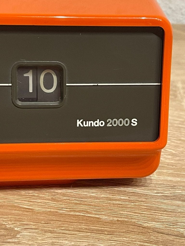 Kundo 2000 S Digilette flipklok, dag & datum, `70, Space Age, Ophalen of Verzenden