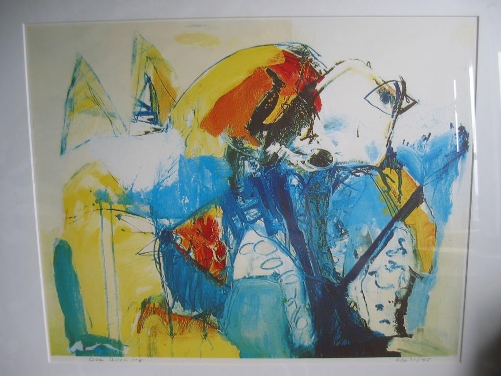 Theo den Boon - Zeefdruk - Abstracte compositie, Ophalen
