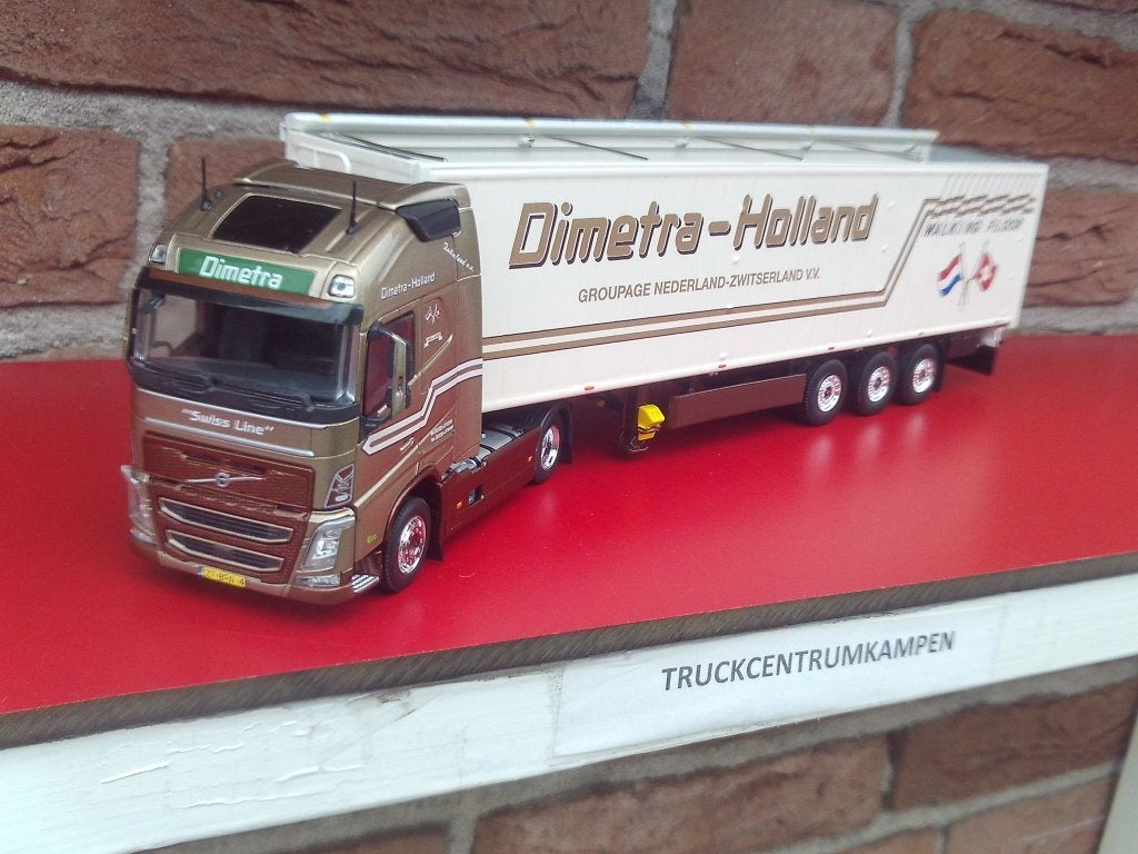 Tekno  Volvo  FH4  met  Cargofloor  van  Dimetra., Hobby en Vrije tijd, Modelauto's | 1:50, Ophalen of Verzenden, Nieuw, Bus of Vrachtwagen