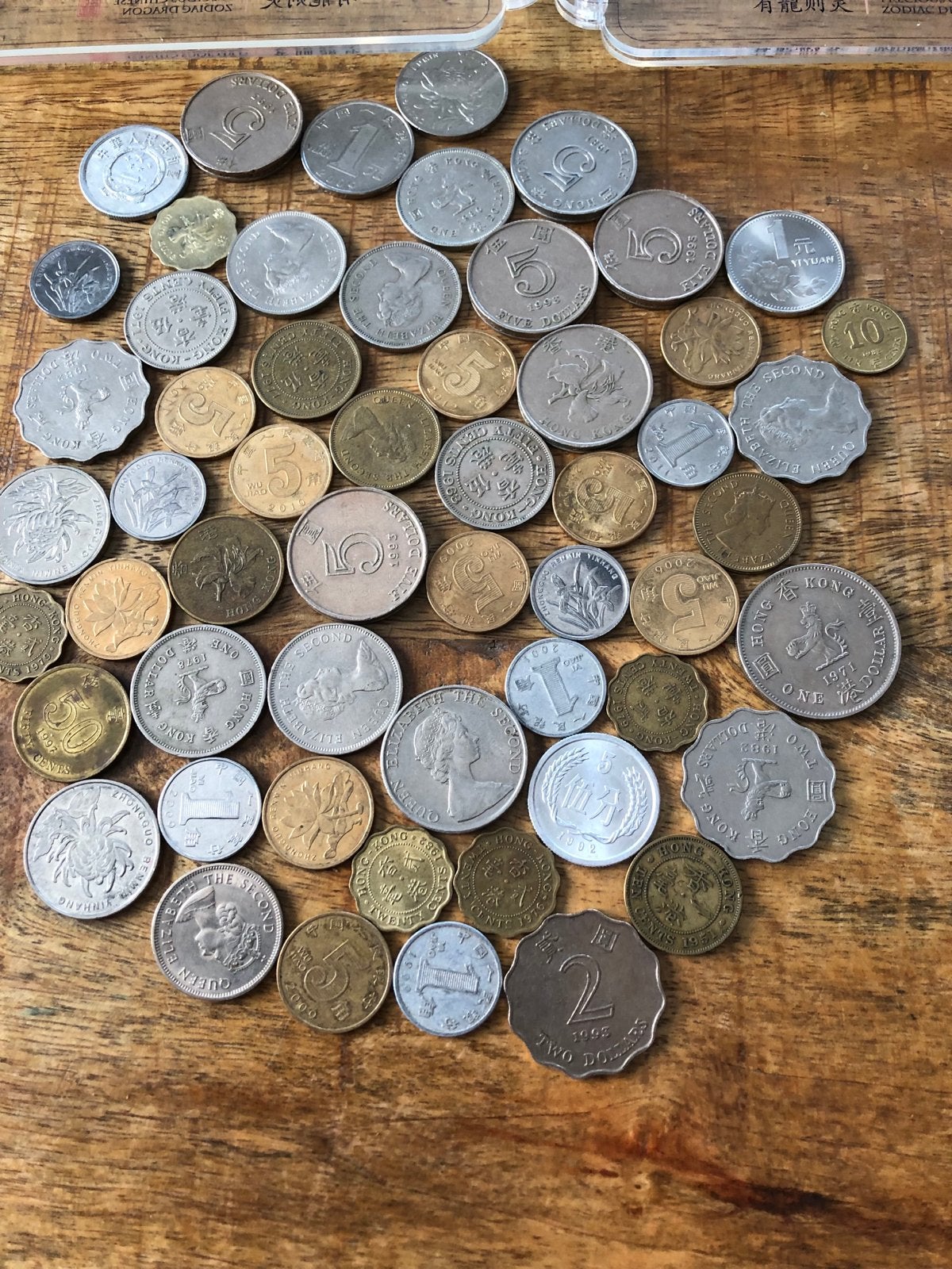 Diverse collectie munten en bankbiljetten, Postzegels en Munten, Bankbiljetten | Oceanië, Ophalen, Setje