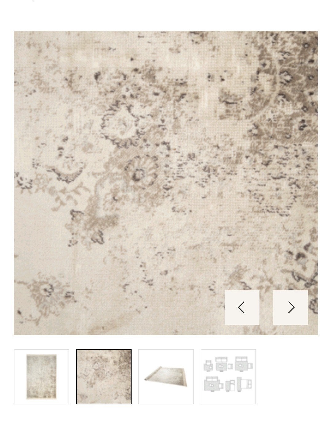Vloerkleed 160x230 cm, Ophalen, 150 tot 200 cm, Modern, Klassiek, Oosters, Beige