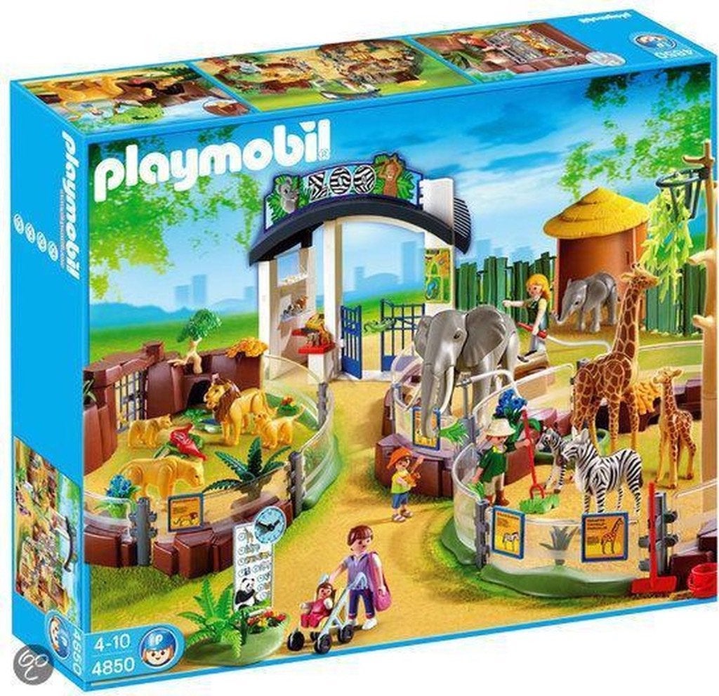 Foto 6 van Playmobil Dierentuin 4850 + Stokstaartjes 4853 + Jeep 4855