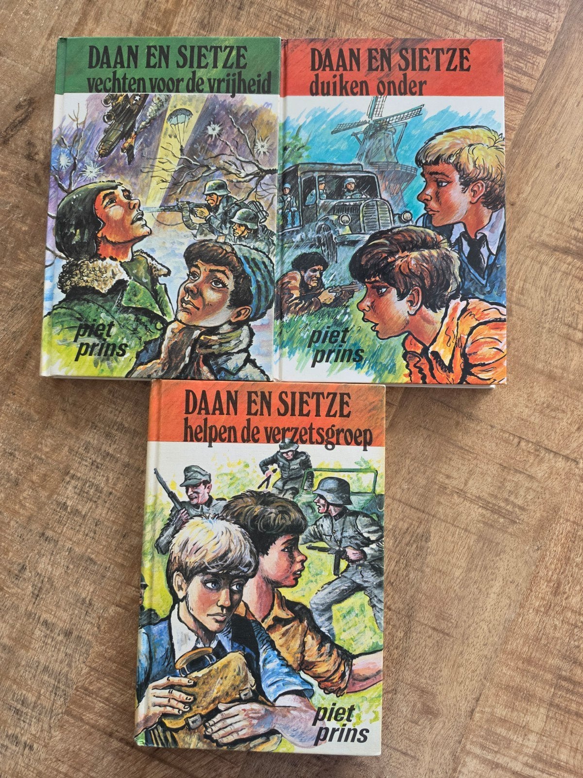 Daan en Sietze - 3 boeken over de Tweede Wereldoorlog, Boeken, Ophalen of Verzenden, Algemeen, Piet Prins, Tweede Wereldoorlog