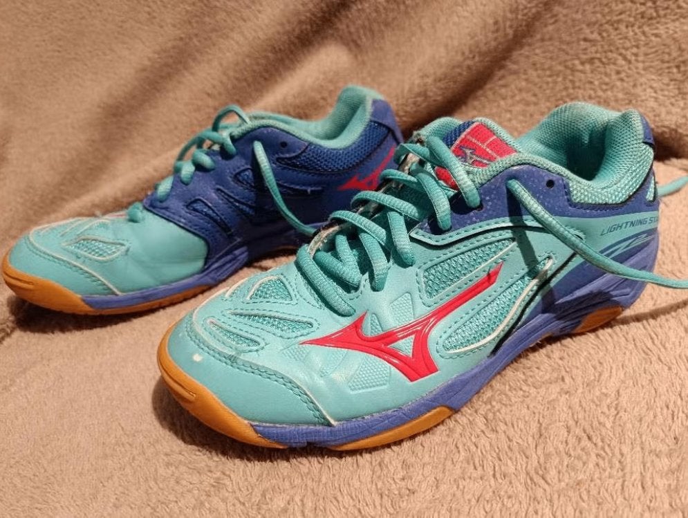 Mizuno lightning star zaalschoenen maat 34,5 (21cm), Gebruikt, Schoenen, Ophalen of Verzenden