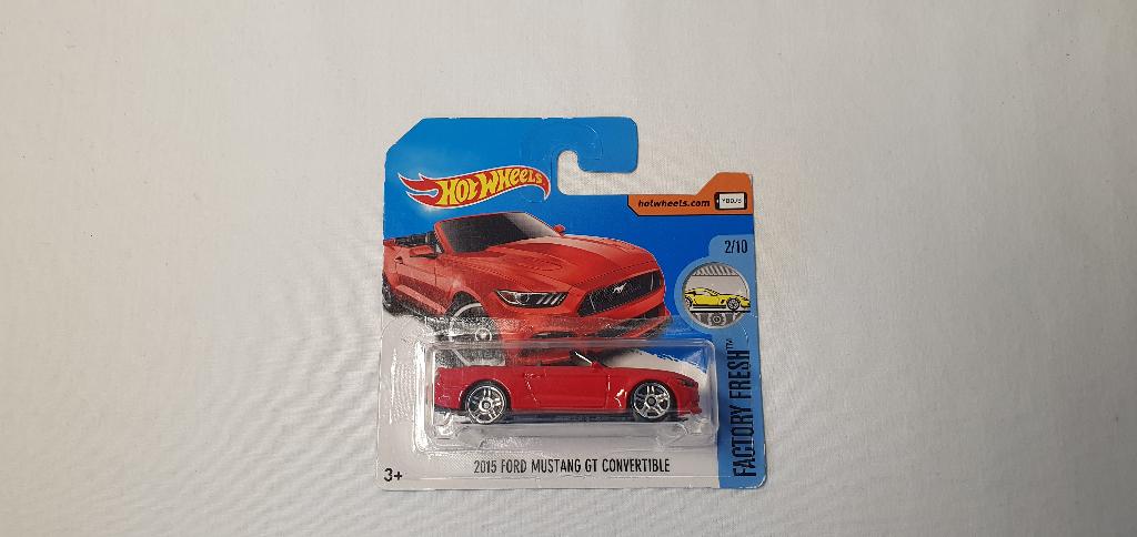 Hot wheels 2015 Ford Mustang GT convertible red, Ophalen of Verzenden, Nieuw, Auto