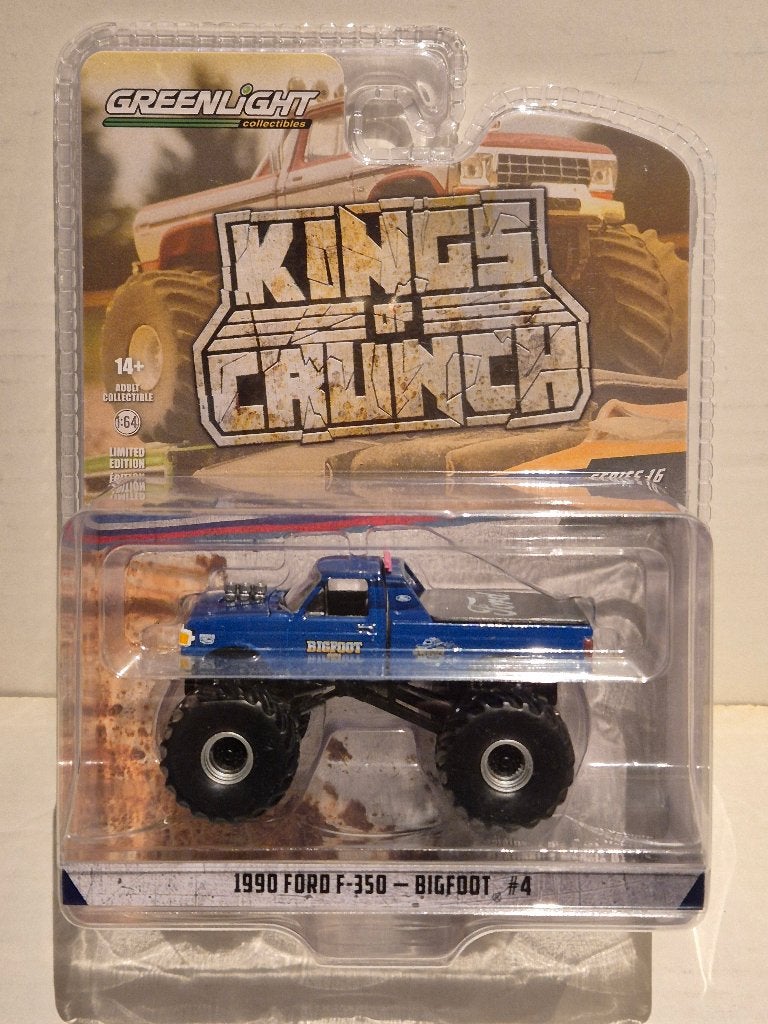 Greenlight 1/64 1990 Ford F-350 Bigfoot, Ophalen of Verzenden, Zo goed als nieuw, Auto