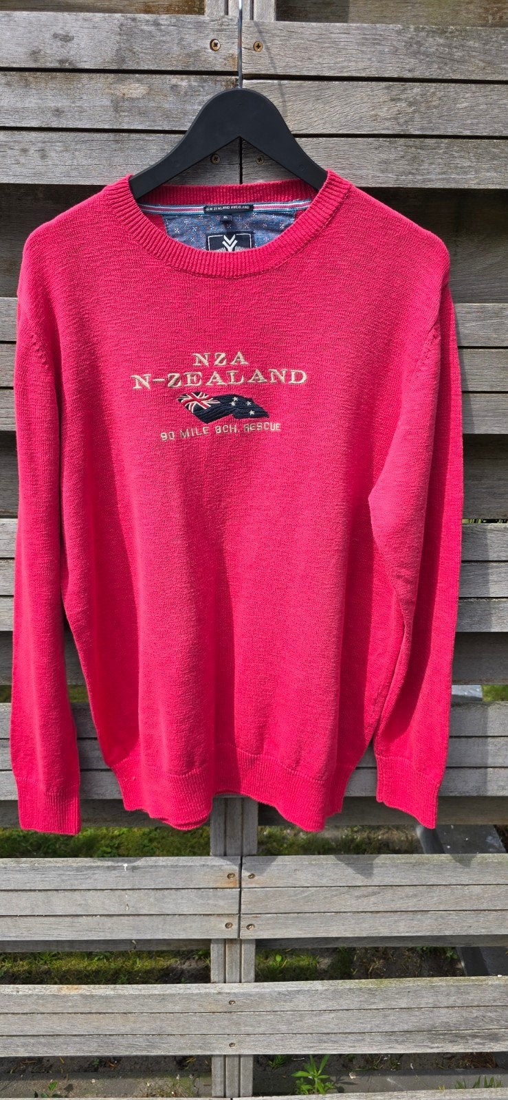NZA New Zealand Auckland trui XL rood, Maat 56/58 (XL), Ophalen of Verzenden, Zo goed als nieuw, NZA New Zealand Auckland
