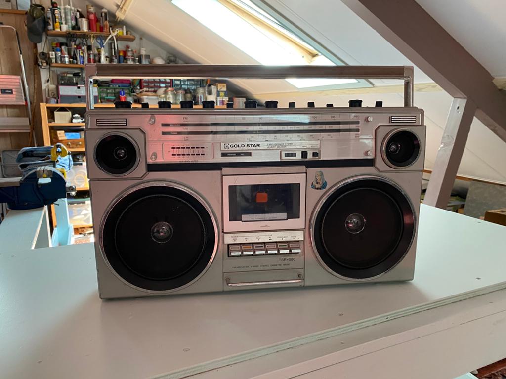 Radio Cassetterecorder ‘Goldstar Ghettoblaster’, Audio, Tv en Foto, Radio's, Ophalen of Verzenden, Gebruikt, Wereldontvanger