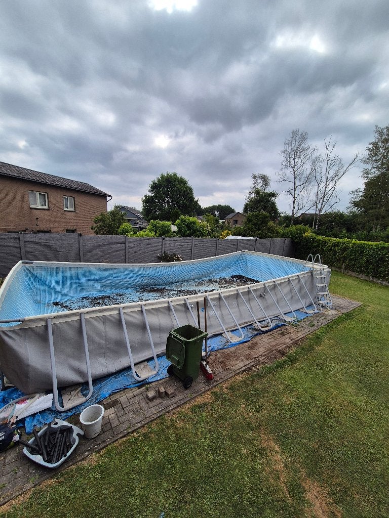 Zwembad intex 975 x 488, Gebruikt, 300 cm of meer, Rechthoekig, Ophalen