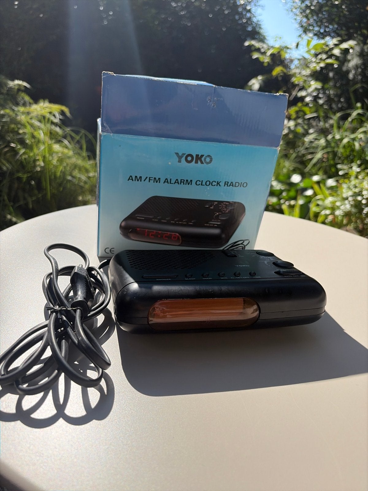 Yoko AM/FM Wekkerradio - in doos, Audio, Tv en Foto, Ophalen of Verzenden, Gebruikt, Radio