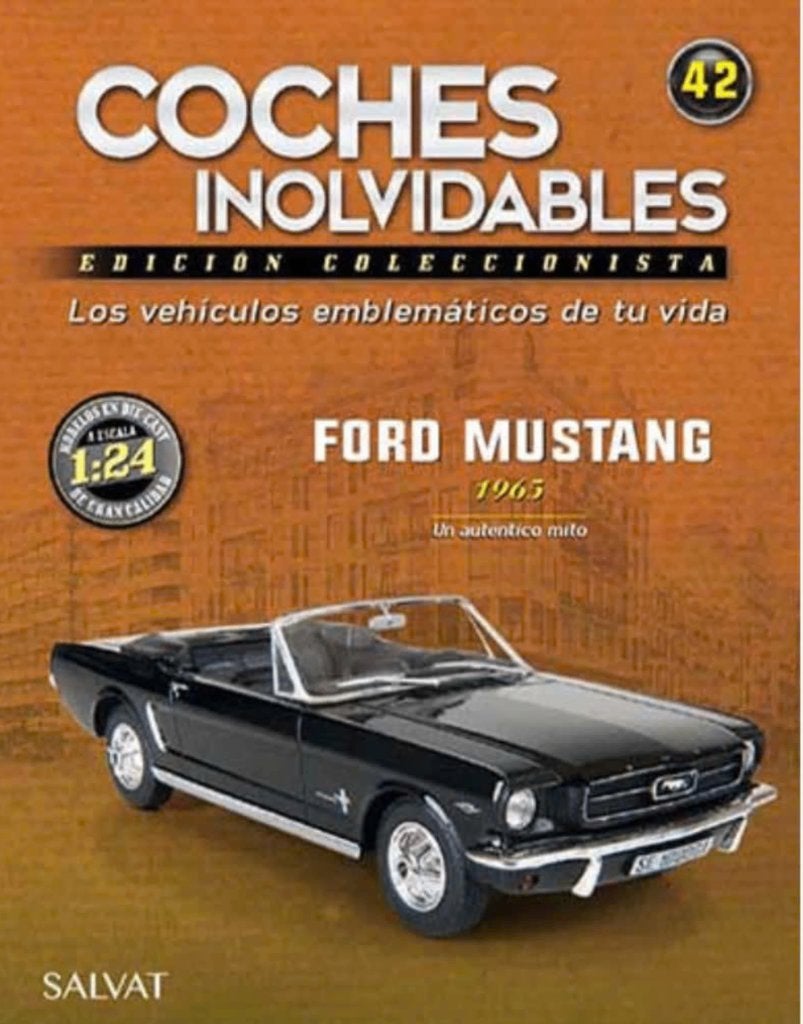 Ford Mustang CABRIO '65 SCHAAL 1/24 Coches inolvidables # 42, Verzenden, Nieuw, Auto, Overige merken