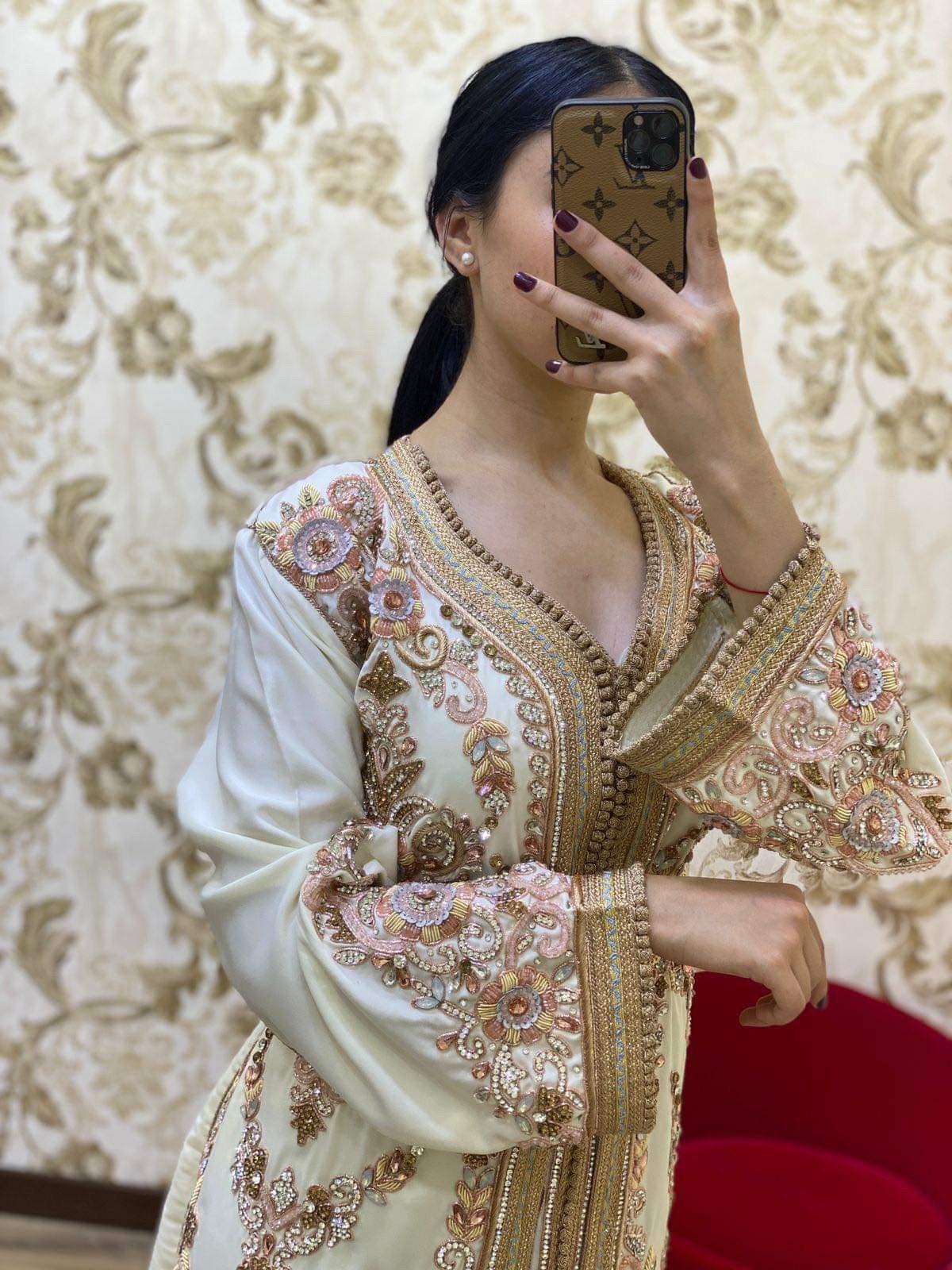 Prachtige Marokkaanse Kaftan - Diverse Kleuren & Maten, Meerkleurig, Zo goed als nieuw, Onder de knie, Ophalen