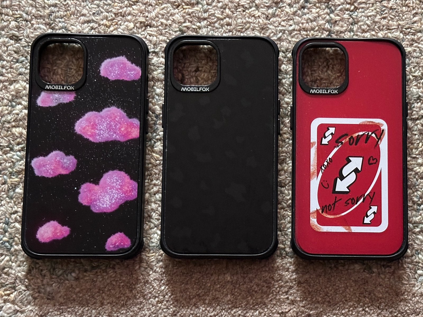 Mobil Fox iPhone 13 hoesjes 3 stuks, IPhone 13, Frontje of Cover, Ophalen of Verzenden, Zo goed als nieuw