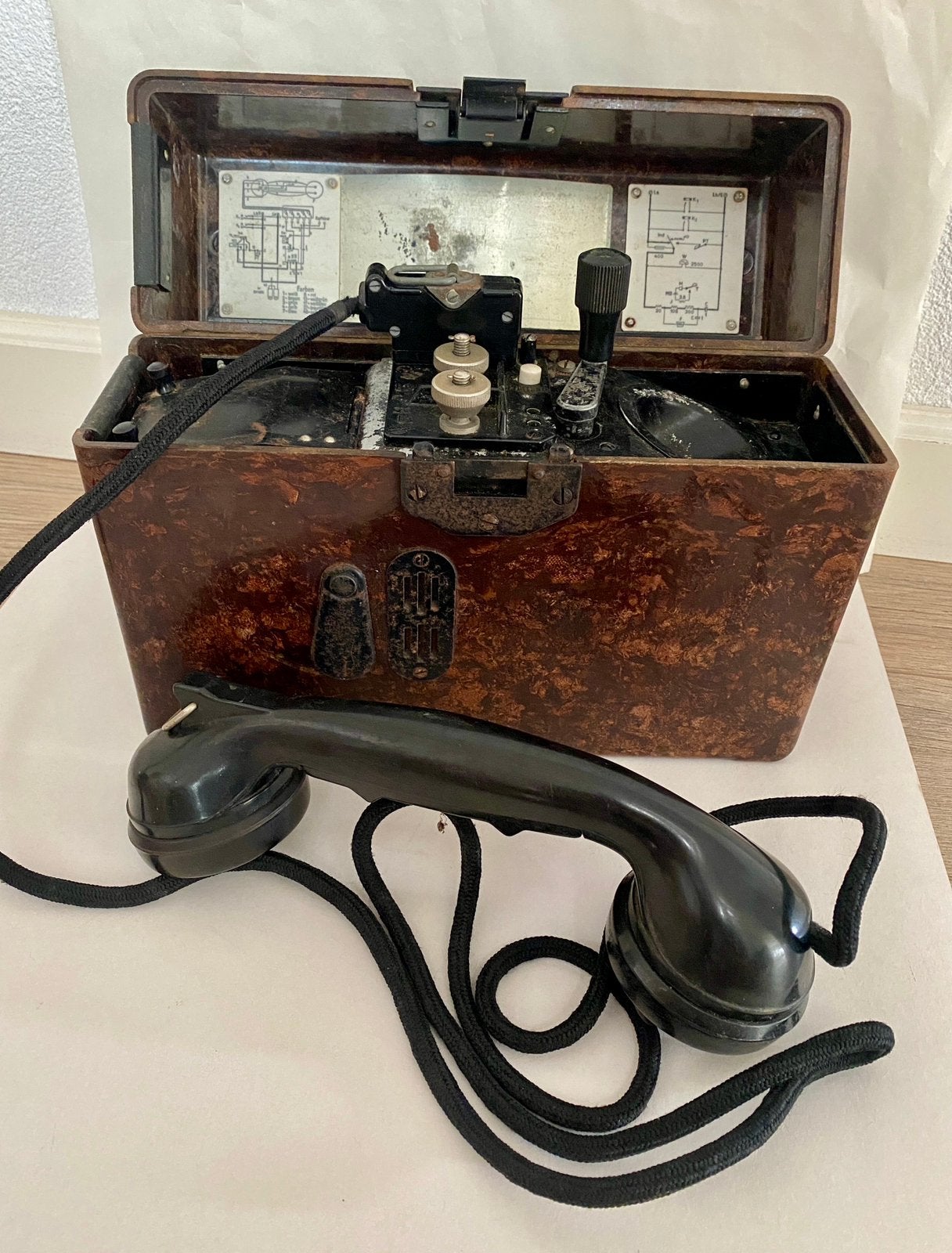 Duitse FF33 veldtelefoon ww2, Ophalen of Verzenden, Duitsland