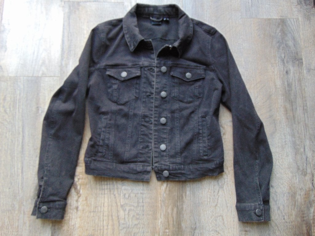 Vero Moda spijkerjas zwart jas maat S / 36 spijkerjasje, Vero Moda, Zwart, Ophalen of Verzenden, Zo goed als nieuw