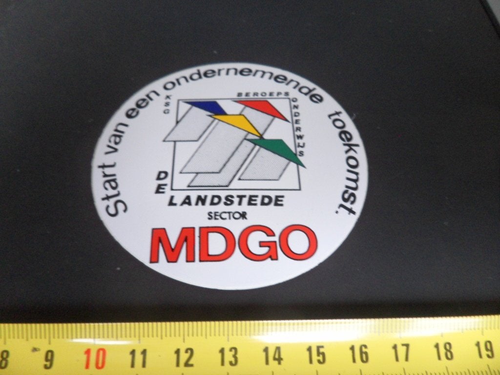 sticker MDGO De Landstede sector KSG Beroeps Onderwijs, Ophalen, Zo goed als nieuw