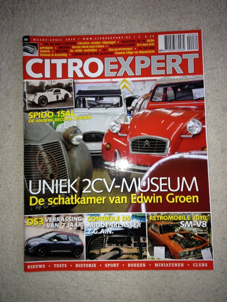 Citro Expert nr. 80 april 2010 unie 2CV museum Edwin Goen, Ophalen of Verzenden, Zo goed als nieuw, Citroën