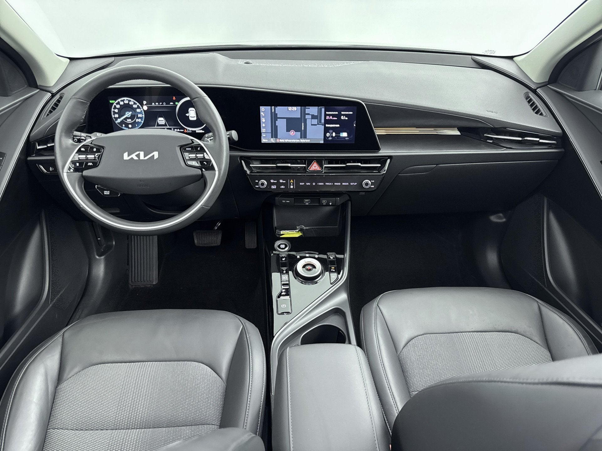 Kia Niro - 1.6 GDi Hybrid DynamicPlusLine // SCHUIFKANTELDAK, Auto's, 1374 kg, Automatische klimaatregeling, Gebruikt, Leder en Stof