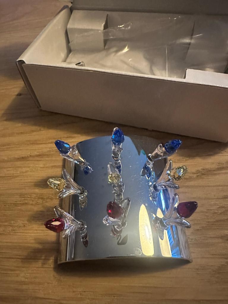 Swarovskimet gekleurde kristallen bloemen, Ophalen of Verzenden, Nieuw, Huisaccessoire