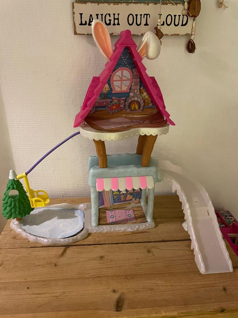 Enchantimals winter chalet zonder poppen, Ophalen of Verzenden, Gebruikt, Jongen of Meisje