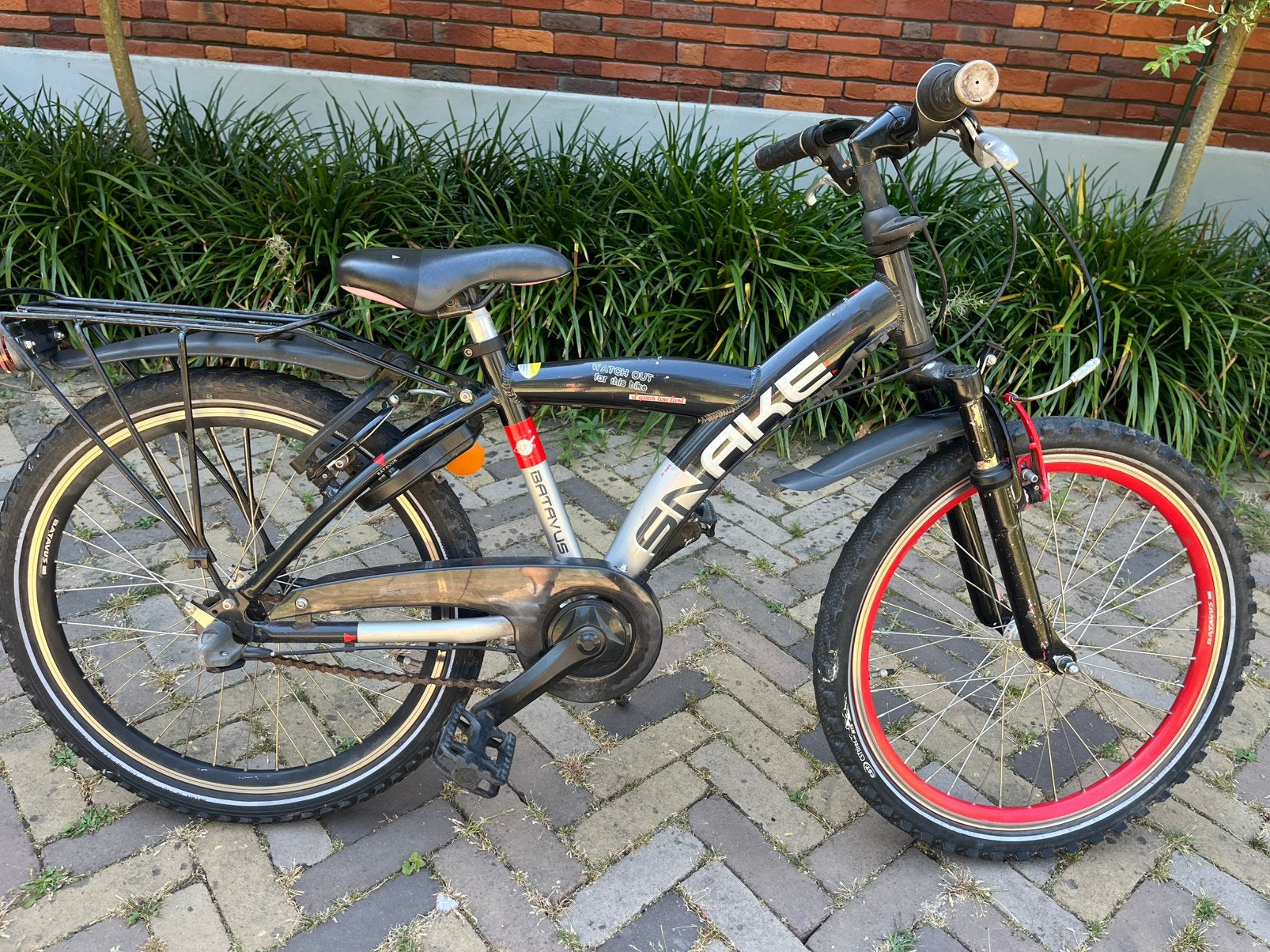 Batavus snake 22 inch, Ophalen, 22 inch, Gebruikt, Velgrem
