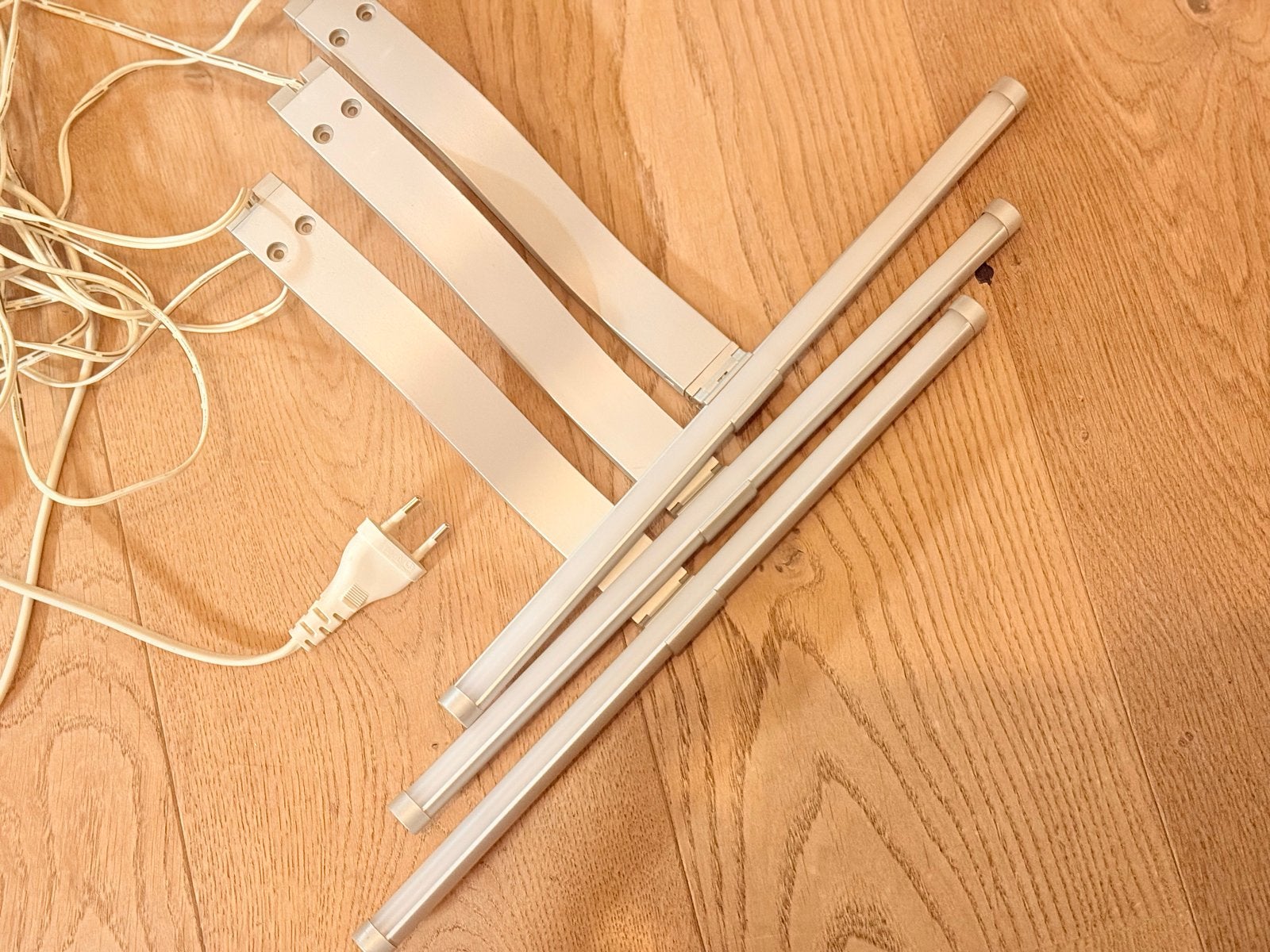 IKEA MAGLEHULT LED-verlichting (3x) & ANSLUTA voeding, Metaal, Wit, Met afstandsbediening, Zo goed als nieuw
