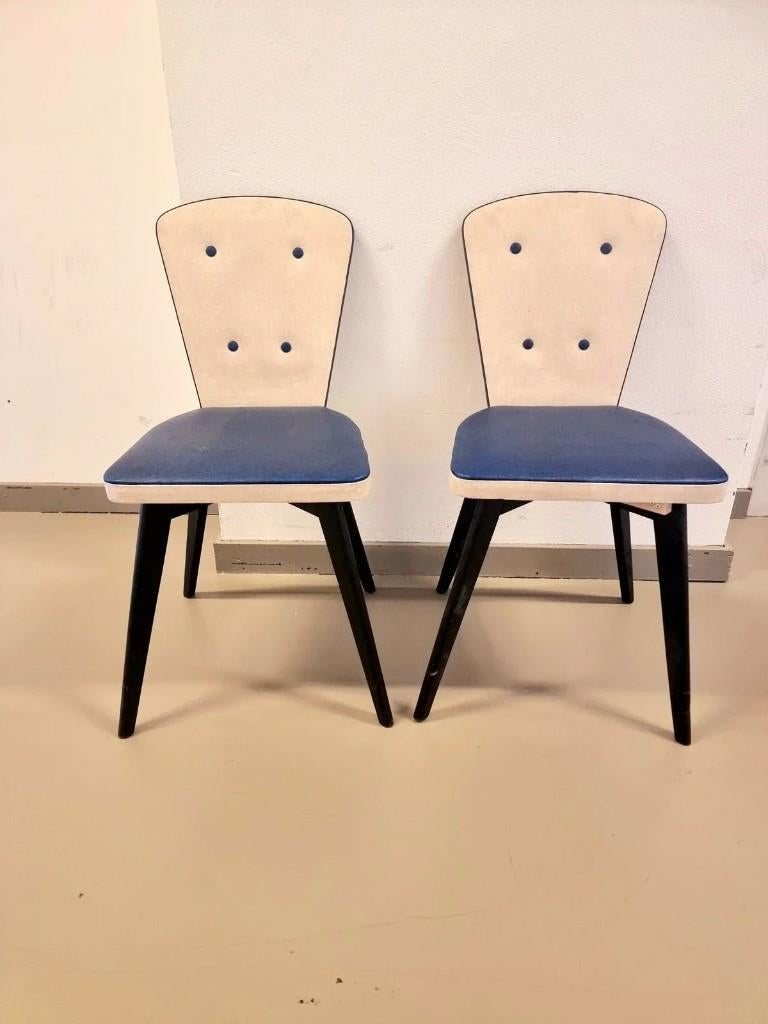 1889 : Vintage Retro Mid-Century Kitchen Chair (1 chair ), Ophalen of Verzenden, Huis en Inrichting
