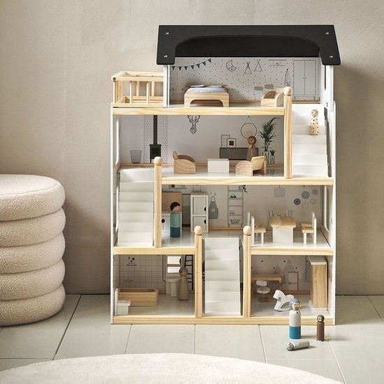 Petite Amelie poppenhuis met meubeltjes, Kinderen en Baby's, Speelgoed | Poppenhuizen, Ophalen, Gebruikt, Poppenhuis
