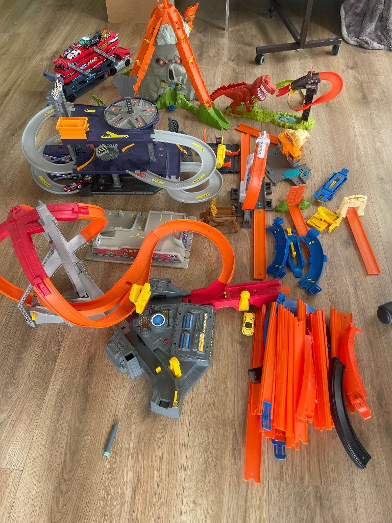 Hot Wheels, Ophalen, Racebaan, Zo goed als nieuw, Hot Wheels