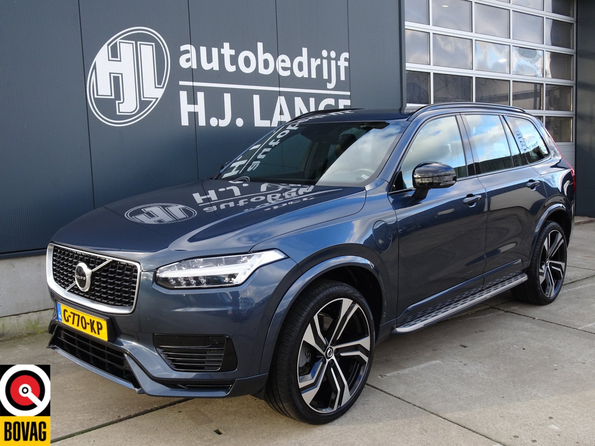 Volvo XC90 2.0 T8 Twin Engine AWD R-Design (bj 2019), Auto's, 12 maanden, 4 cilinders, Blauw, 7 stoelen