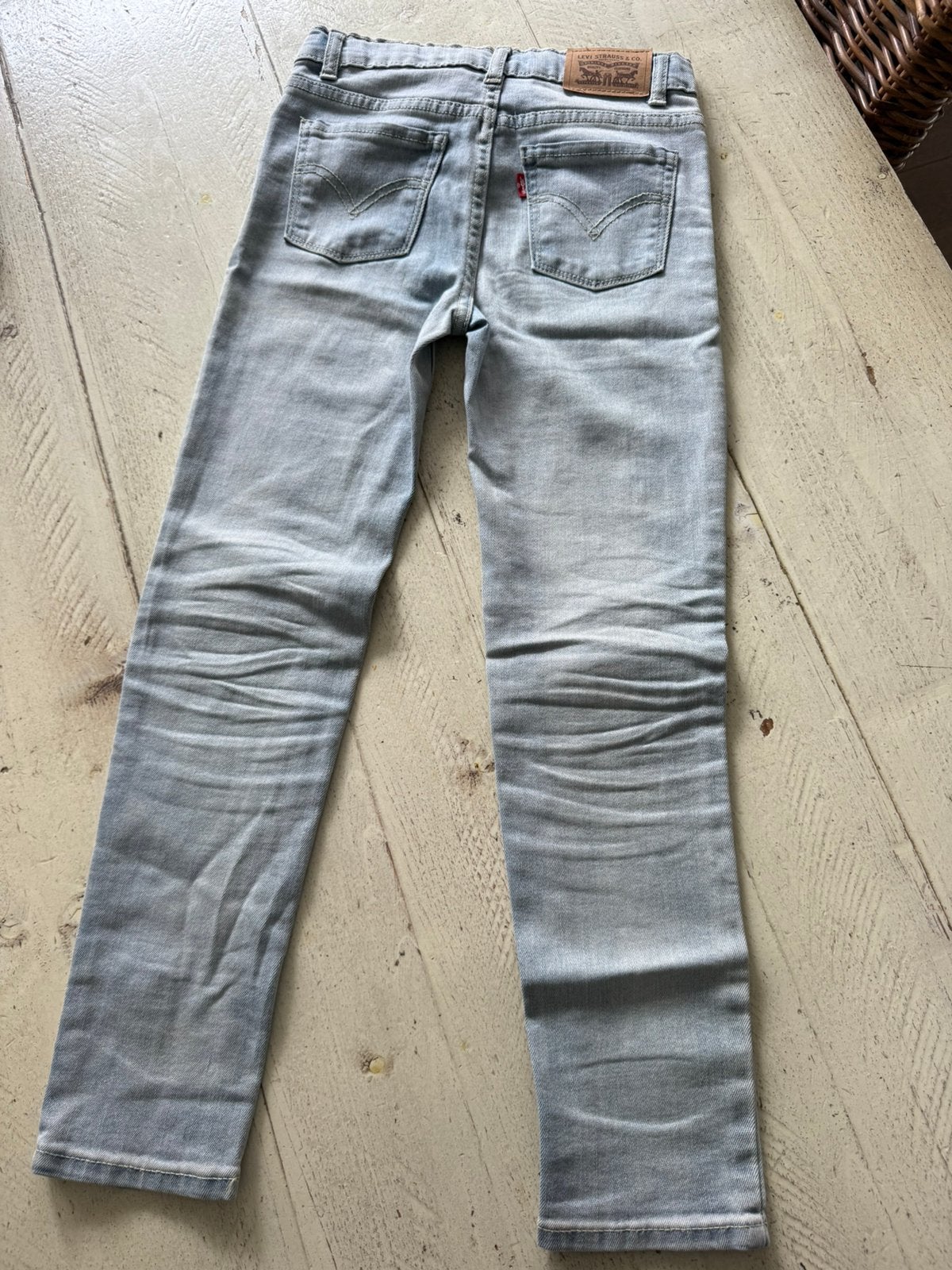 Levi’s spijkerbroek skinny meisje mt 140, Ophalen of Verzenden, Zo goed als nieuw, Blauw, W32 (confectie 46) of kleiner