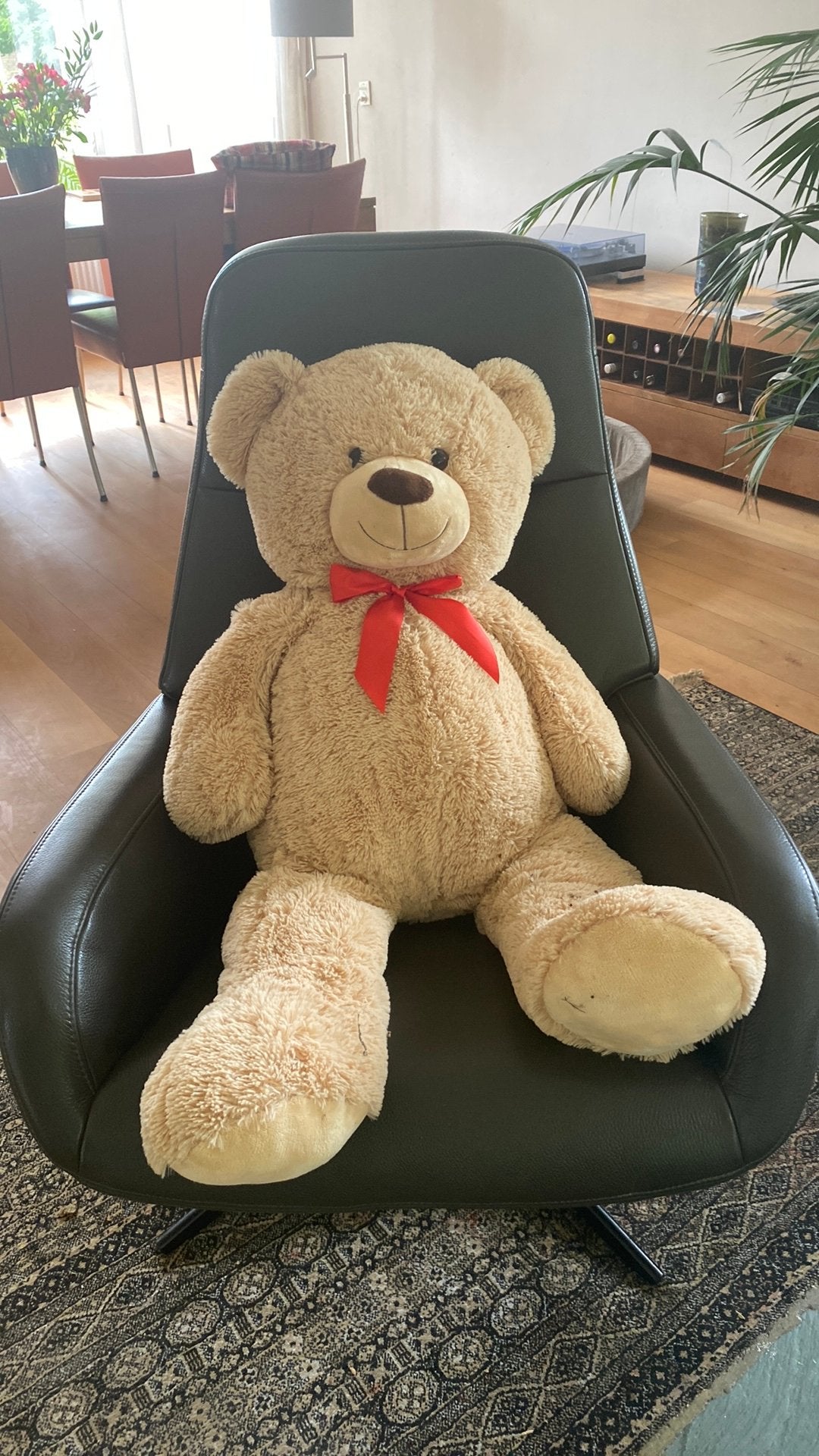 Wat een schat! Grote teddybeer 1 meter groot. XXL, Ophalen, Overige merken, Overige karakters, Beer