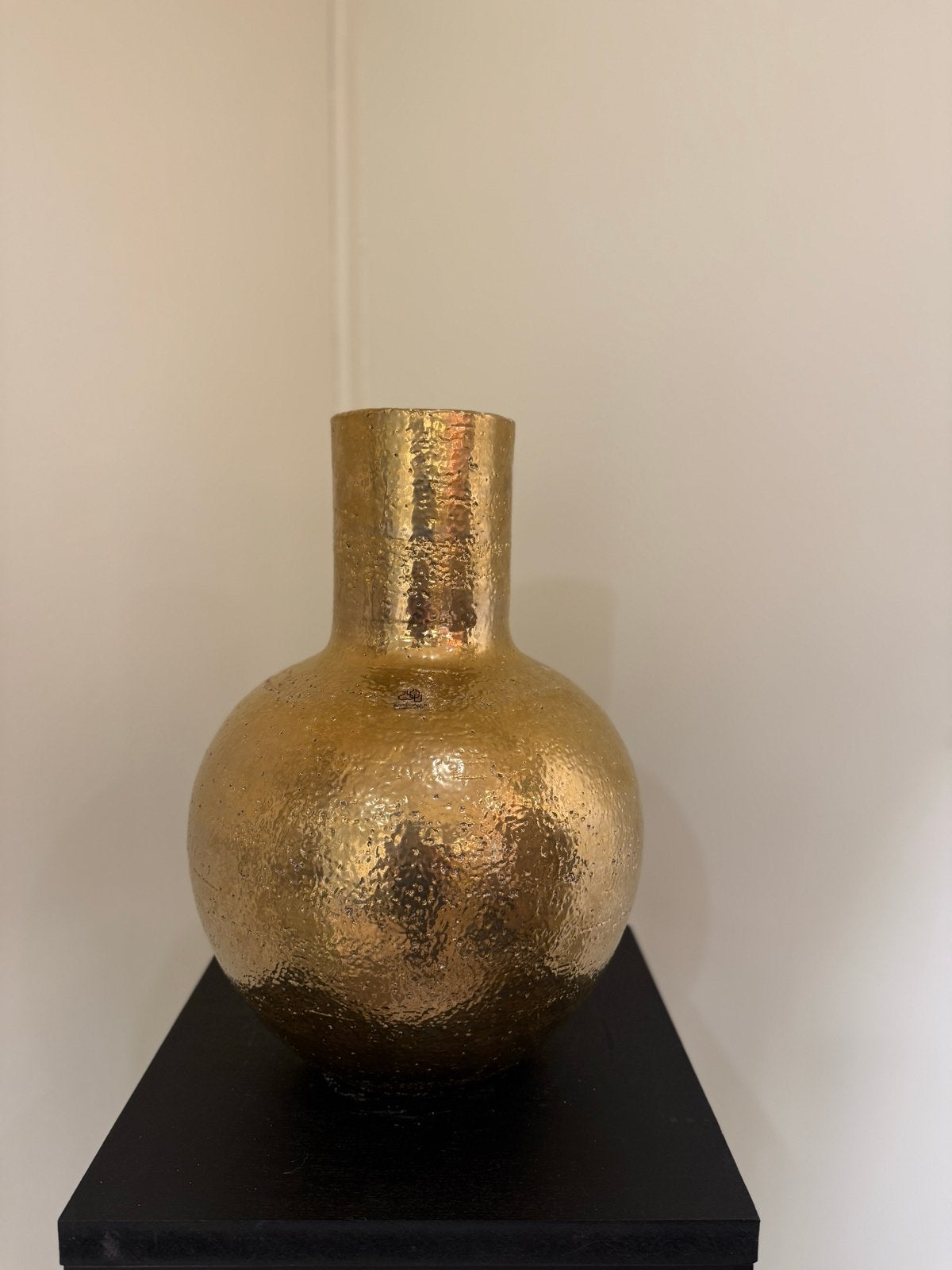 Ecri Living Handgemaakte Vaas met 24K Goud - 43 cm, Huis en Inrichting, Overige materialen, Handgemaakt, Nieuw, Ophalen of Verzenden