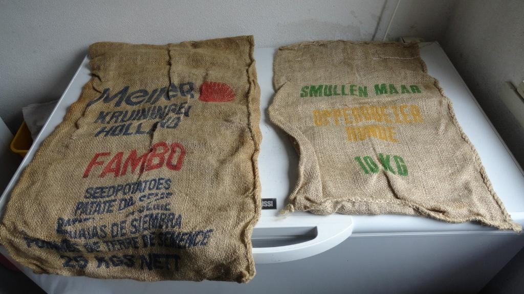 Jute zakken, ouderwetse jute aardappel zakken, 9 stuks, Ophalen of Verzenden