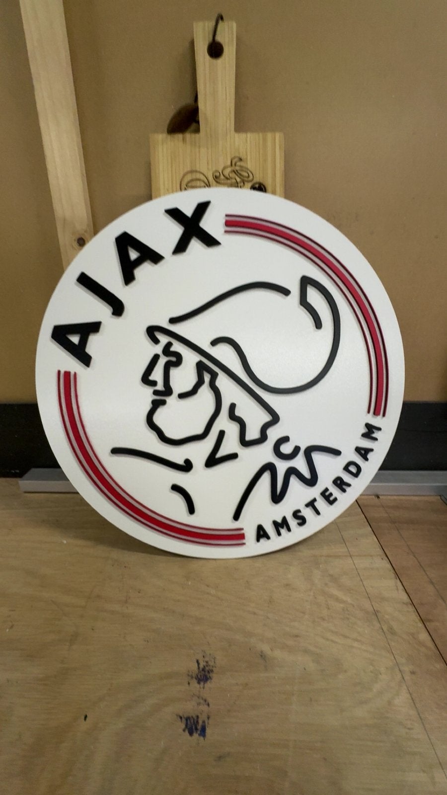 Houten Ajax Bord, Ophalen of Verzenden, Nieuw, Ajax, Overige typen