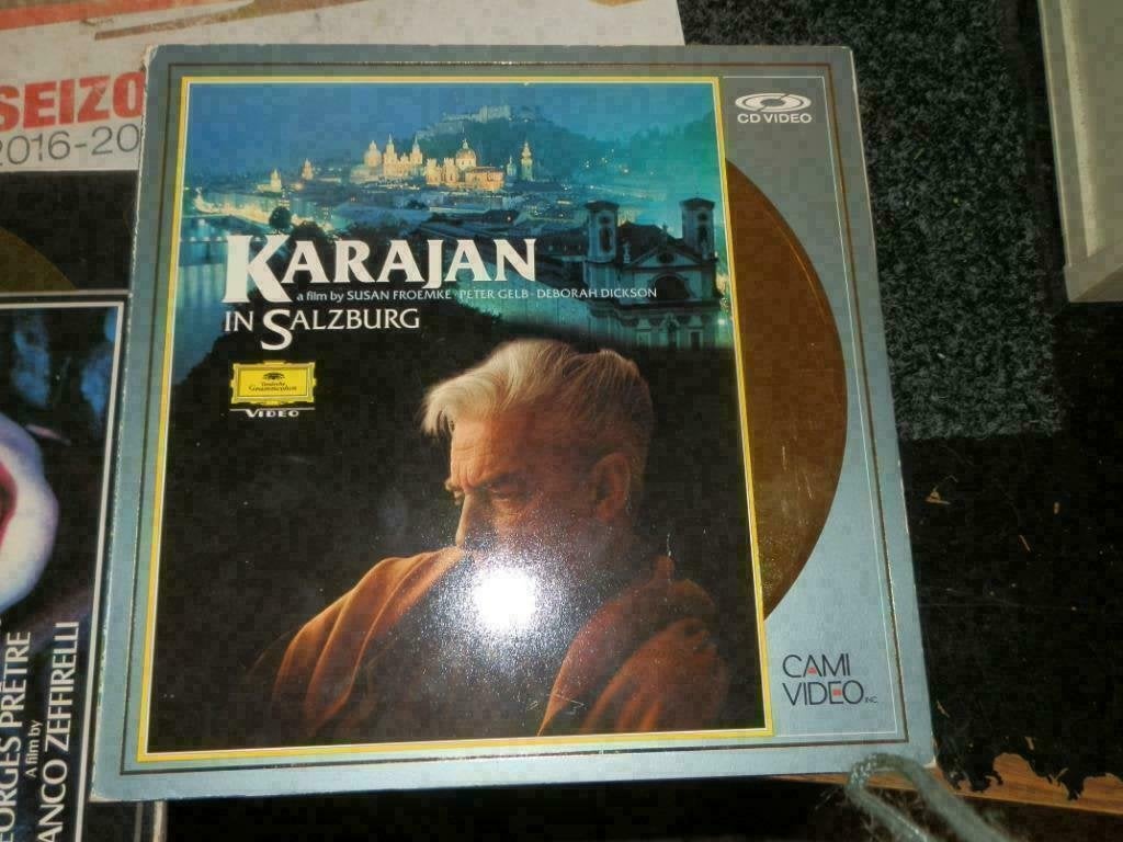 Laserdisc cd video Karajan in Salzburg, Cd's en Dvd's, Ophalen of Verzenden